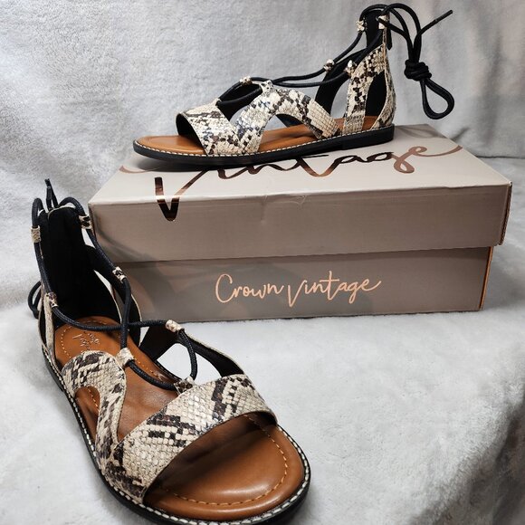 *New Low Price!* Crown Vintage Paysley Gladiator Sandals - Picture 7 of 13